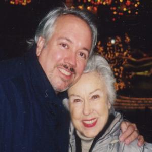 Director Rick McKay with screen legend Fay Wray at the lighting of the Christmas Tree at Rockefeller Center in New York City 2001