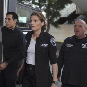 Still photo of Castle with Stana Katic and Dean Norris