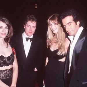 Elizabeth Hurley, Hugh Grant, Claudia Schiffer and David Copperfield
