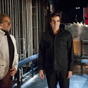Still of David Copperfield and Steve Carell in The Incredible Burt Wonderstone (2013)