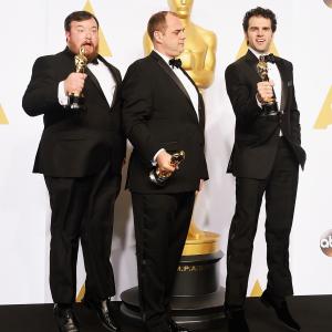 Ben Wilkins Craig Mann and Thomas Curley at event of The Oscars 2015
