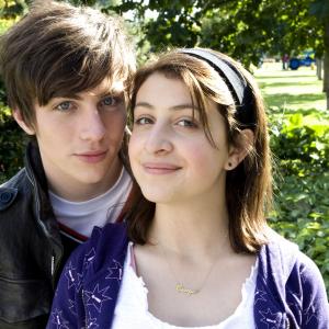 Still of Aaron TaylorJohnson and Georgia Groome in Angus Thongs and Perfect Snogging 2008