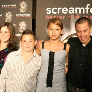 Michael Dougherty Isabelle Deluce Alberto Ghisi and Samm Todd at event of Trick r Treat 2007