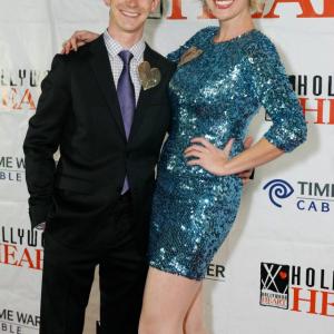 Kurt Anderson and Hannah Campbell hosting the 2011 Hollywood Gives Charity Event.