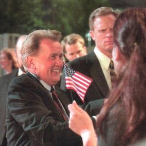 Andrew Hewitt with Martin Sheen in The West Wing