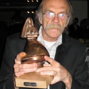 Sverre Horge receives the Amanda Award for Janus at the Norwegian International Film Festival in Haugesund 2007