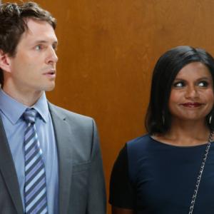 Still of Glenn Howerton and Mindy Kaling in The Mindy Project 2012