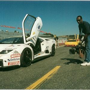 Lamborghini: A Living Legend (Documentary) on the track at the Lamborghini Super Trophy Race at The Mazda Raceway. Location: Laguna Seca track in Salinas CA.
