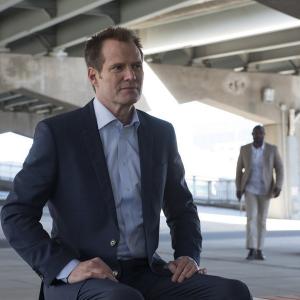 Still of Jack Coleman and Jimmy JeanLouis in Heroes Reborn 2015