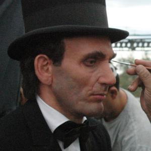 Pedro Mira as Congressman Abraham Lincoln in The Legend of Zorro Prosthetic makeup designed and applied by Ken Diaz