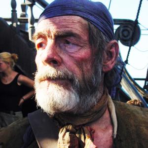 David Bailie as Cotton in Pirates of the Caribbean The Curse of the Black Pearl Makeup by Ken Diaz