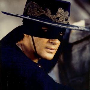 Antonio Banderas as Zorro in The Mask of Zorro Makeup designed by Ken Diaz