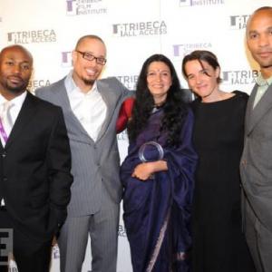 Anslem Richardson, Pete Chatmon, Leigh Dana Jackson at Tribeca All Access Event at the Tribeca Film Festival.