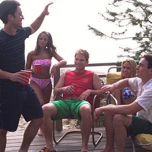 Still of Chris Klein Thomas Ian Nicholas and Seann William Scott in American Pie 2 2001