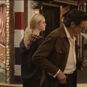 Still of John Hawkes and Elle Fanning in Low Down (2014)