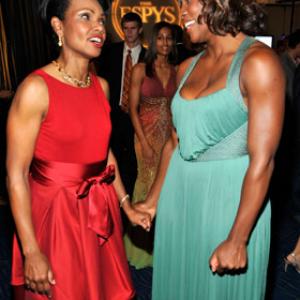 Serena Williams and Condoleezza Rice