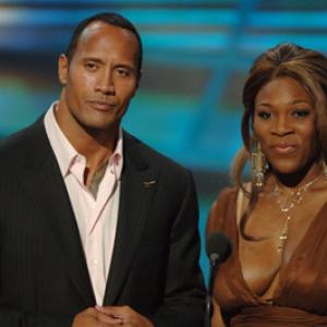 Dwayne Johnson and Serena Williams at event of ESPY Awards (2005)