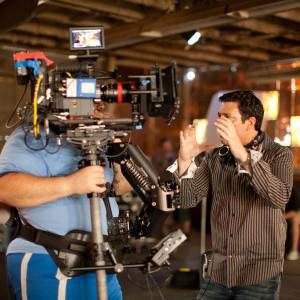Writer/Director Daniel R. Chavez gives final notes for Steadicam shot.