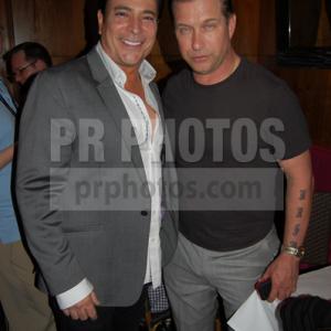 Writer/Director Daniel R. Chavez and actor Stephen Baldwin chat at 168 Film fest after party.