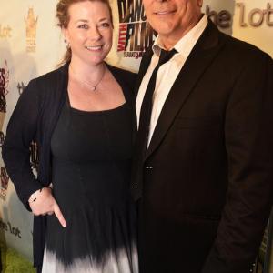 Writer/Director Daniel R. Chavez with Leslee Scallon, festival co-founder during Dances With Films opening night gala.