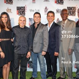 WriterDirector Daniel R Chavez with cast of Broken Glass for world premiere at Chinese theater in Hollywood CA during Dances With Films film fest