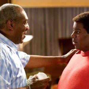 Fat Albert (Kenan Thompson, right) seeks advice from his creator, Bill Cosby (as himself).