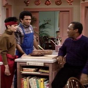 Still of Bill Cosby Sabrina Le Beauf and Geoffrey Owens in The Cosby Show 1984