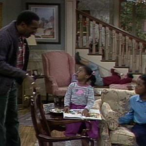Still of Bill Cosby Tempestt Bledsoe and Keshia Knight Pulliam in The Cosby Show 1984