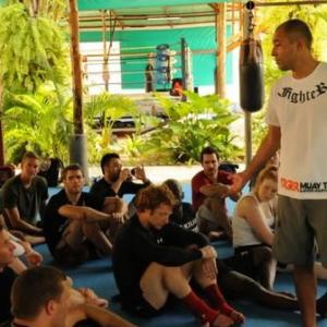 Royce Gracie during a seminar at TIGER Muay Thai  Mixed Martial Arts in Thailand