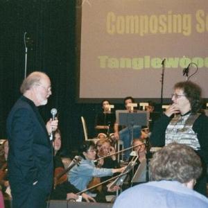John Williams working with me at the Tanglewood Music Festival.