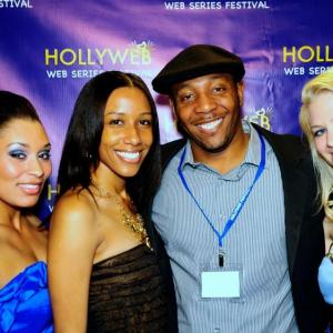 Daffany McGarry Clark, Marcie B Scott, Choice Skinner and Vanessa Henderson at the 2012 Hollyweb Festival.