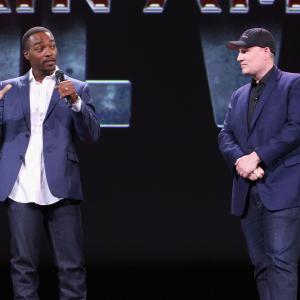 Kevin Feige and Anthony Mackie