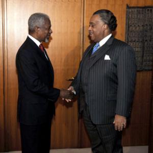 Al Sharpton and Kofi Annan