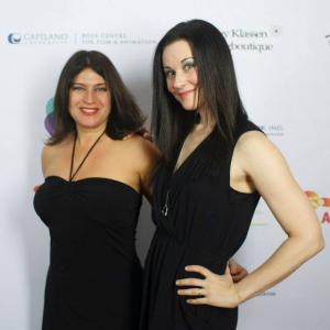 Iris Paluly with Kyla Wise at the UBCPACTRA Awards Gala 2013
