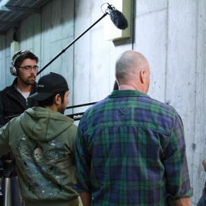 Director Kelly Schwarze on location with his new film Territory 8