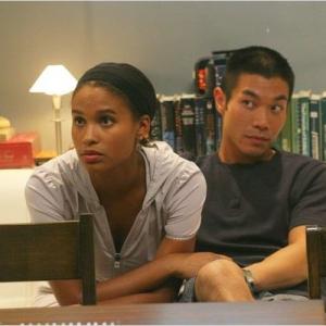 Still of Nelson Lee and Joy Bryant in Virtuality (2009)