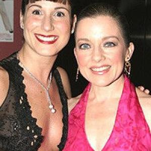 Stephanie J Block and Isabel Keating  Opening Night The Boy from Oz at The Copacabana NYC Oct 16 2003