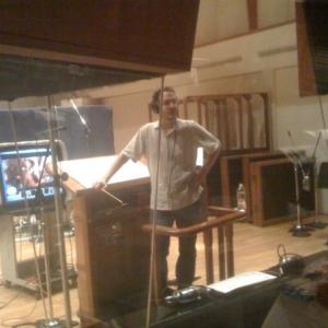 Kurt Oldman at Henson Studios for Holiday Baggage recording
