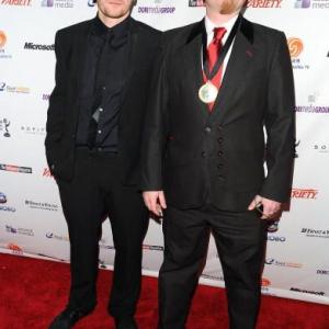 NEW YORK - NOVEMBER 23: (L-R) Writer/Director Poul Berg and producer David C. H. Osterbog attend the 37th International Emmy Awards gala at the New York Hilton and Towers on November 23, 2009 in New York City.