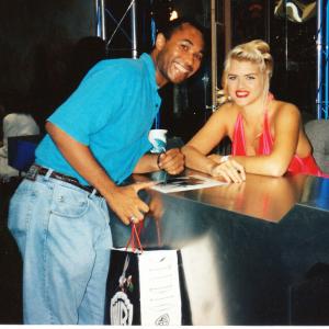 With the late Anna Nicole Smith at the VSDA's