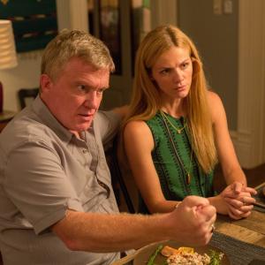 Still of Anthony Michael Hall and Brooklyn Decker in Results 2015