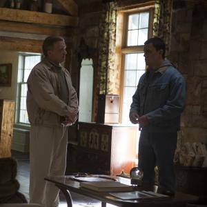 Still of Anthony Michael Hall and Channing Tatum in Foxcatcher 2014