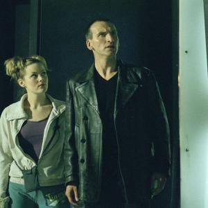 Still of Christopher Eccleston and Jo Joyner in Doctor Who 2005
