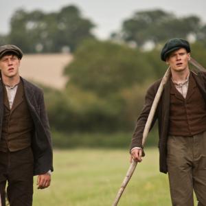 Still of George MacKay and Jack O'Connell in Private Peaceful (2012)