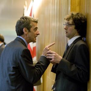 Still of Peter Capaldi and Chris Addison in In the Loop 2009