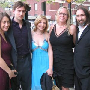 Trail of Crumbs at the 2008 Hoboken International Film Festival. Claire Bocking, Robert McAtee, Molly Leland, Sara Nay, and Tony Feltner.