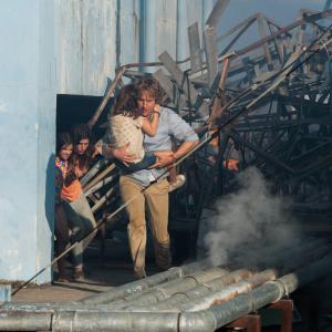 Still of Owen Wilson Lake Bell Sterling Jerins and Claire Geare in No Escape 2015