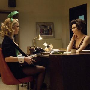 Still of Laura Benanti and Amber Heard in The Playboy Club 2011