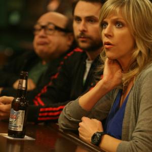 Still of Danny DeVito Charlie Day and Kaitlin Olson in Its Always Sunny in Philadelphia Mac Fights Gay Marriage 2010