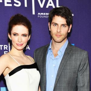 Actors Bitsie Tulloch and David Giuntoli attend the Caroline And Jackie Premiere during the 2012 Tribeca Film Festival at the AMC Lowes Village on April 21 2012 in New York City